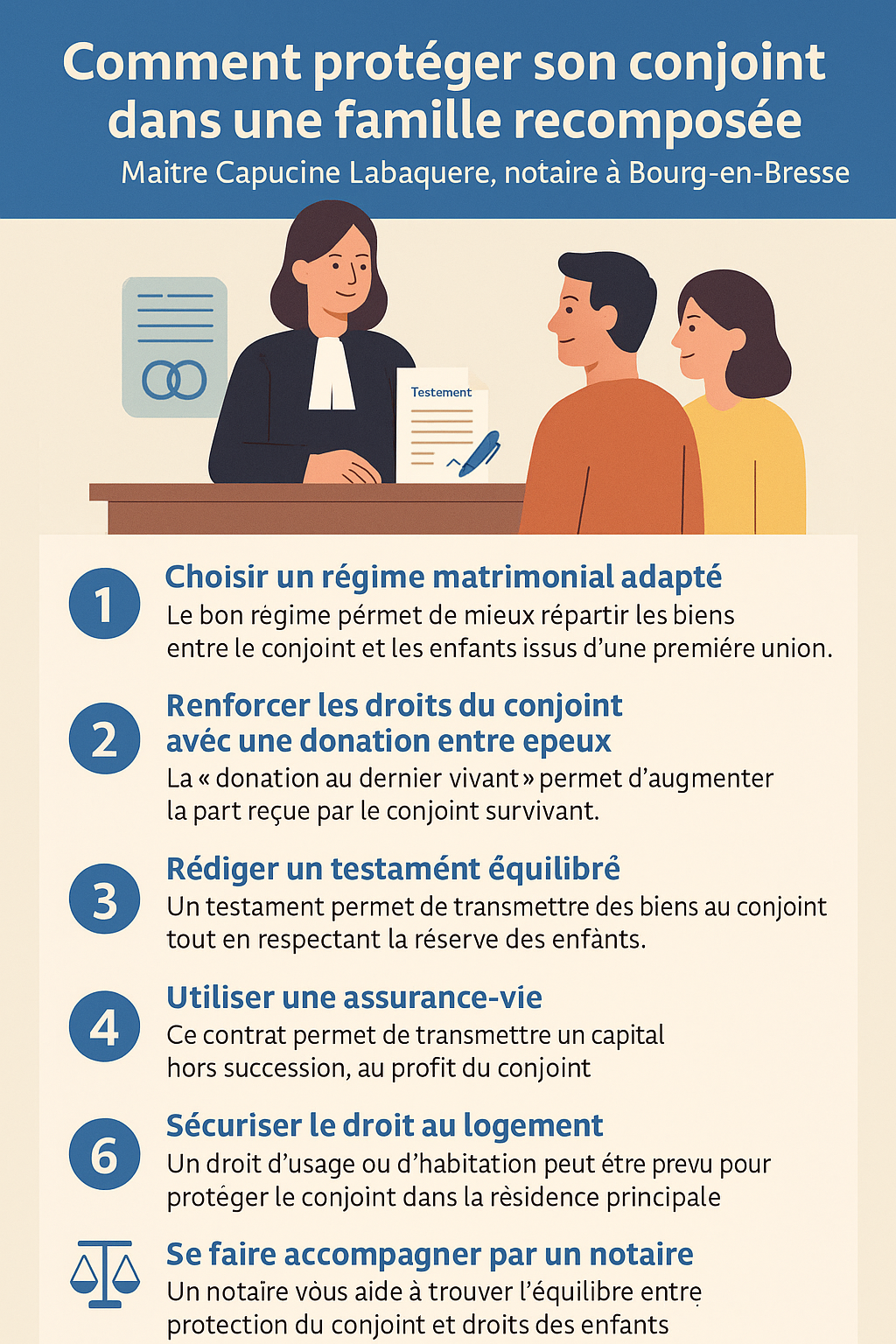 protéger son conjoint en famille recomposée - capucine labaquere