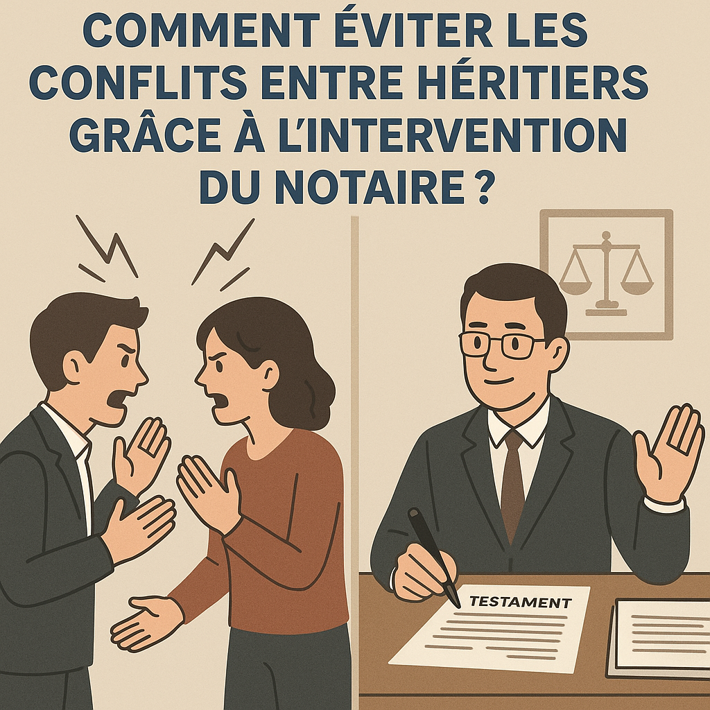 Comment éviter les conflits entre héritiers grâce à l’intervention du notaire ?