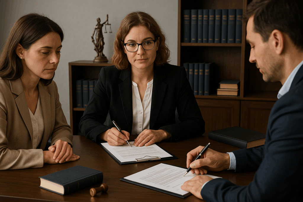 Notaire à Bourg-en-Bresse accompagnant un couple dans la gestion des parts de SCI après un divorce